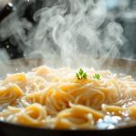 Tajarin in acqua bollente