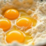 Tuorli al centro della farina