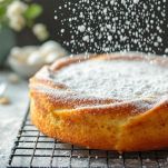 Torta su griglia con zucchero a velo