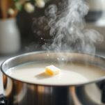 Latte tiepido con lievito di birra sciolto