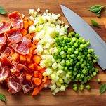 Sedano, carota e cipolla