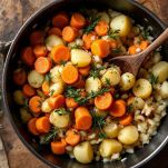 Asparagi e patate a pezzi