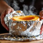 Polpa di zucca svuotata