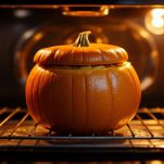 Zucca in forno per doratura