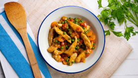 spezzatino di tacchino in bianco