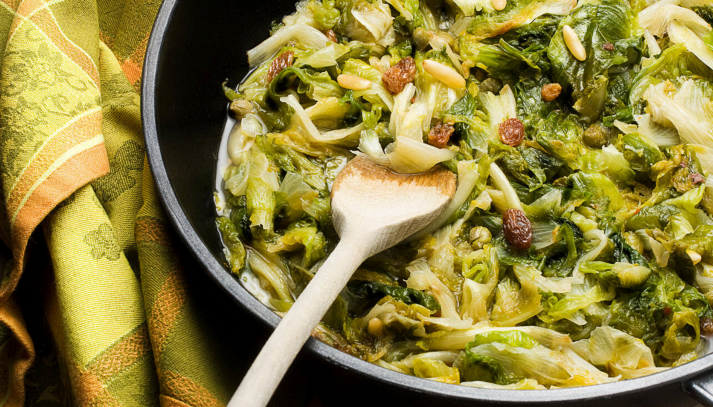 scarola in padella alla romana