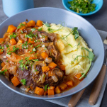 Ossobuco con piselli