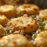 Bomboloni fritti in olio di semi di arachide