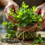 Mazzetto aromatico con prezzemolo salvia timo e alloro