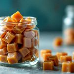 Barattolo con caramelle fatte in casa