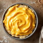 Superficie della cheesecake livellata