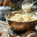 Composto cremoso e omogeneo a bagnomaria