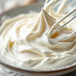 Montate la panna a neve ferma.