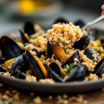 Cozze farcite con il composto
