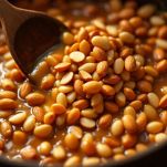 Mandorle mescolate nel caramello lucido e avvolgente