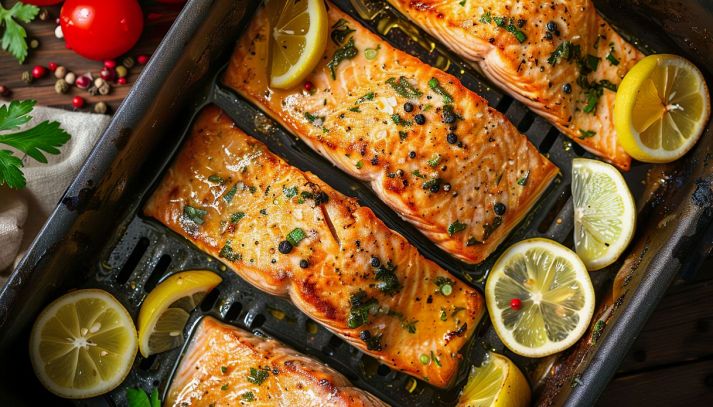 Salmone in friggitrice ad aria