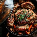 Fettine di carne immerse nella salsa