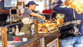Food truck di cibo di strada italiano