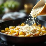 Patate e Montasio in padella