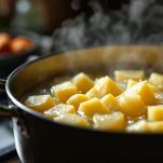 Cubetti di patate lessati