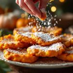 Piatto con frittelle spolverate