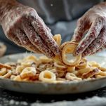 Calamari infarinati e immersi nella pastella