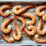 Gamberoni su carta forno