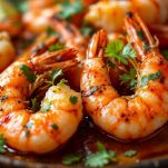 Gamberoni leggermente dorati