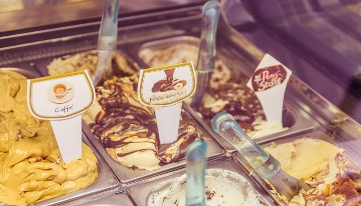 Gusti di gelato artigianale italiano