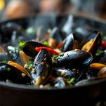 Cozze con olio e spezie