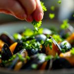 Cozze con erbe tritate