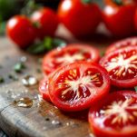 Fette di pomodoro pronte