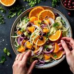 Arance finocchio cipolla e olive