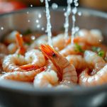 Gamberetti rosa scolati