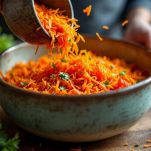 Verdure fresche tagliate e pronte in ciotola