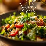 Insalata di tonno su letto di lattuga