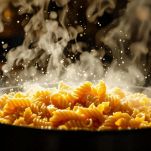 Fusilli lessati al dente nella pentola