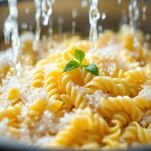 Fusilli raffreddati e scolati