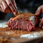 Superficie coperta di rub aromatico