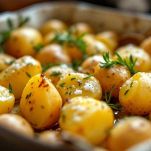 Patate con olio e rosmarino