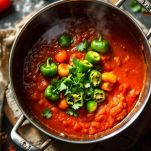 Peperoni con passata in cottura