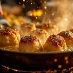 Polpette dorate nell’olio