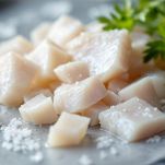 Baccalà ammollato a pezzi