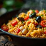 Risotto con frutti di mare