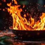 Fiamma viva sulla frutta