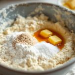 Impasto sabbioso in ciotola