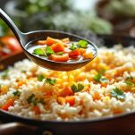 Riso che assorbe brodo