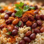 Riso con fagioli e spezie