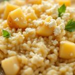 Formaggio sciolto nel risotto