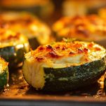Teglia con zucchine gratinate